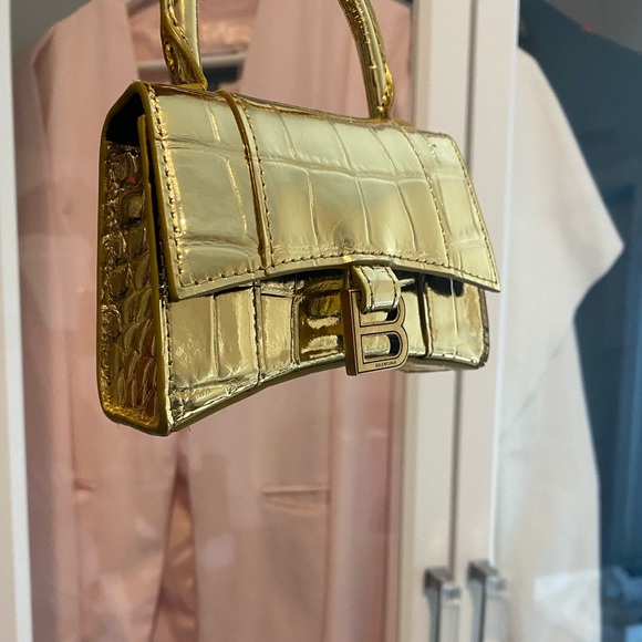 NEW Balenciaga Hourglass Croc Mini Bag XXS $1000 - Picture 6 of 9